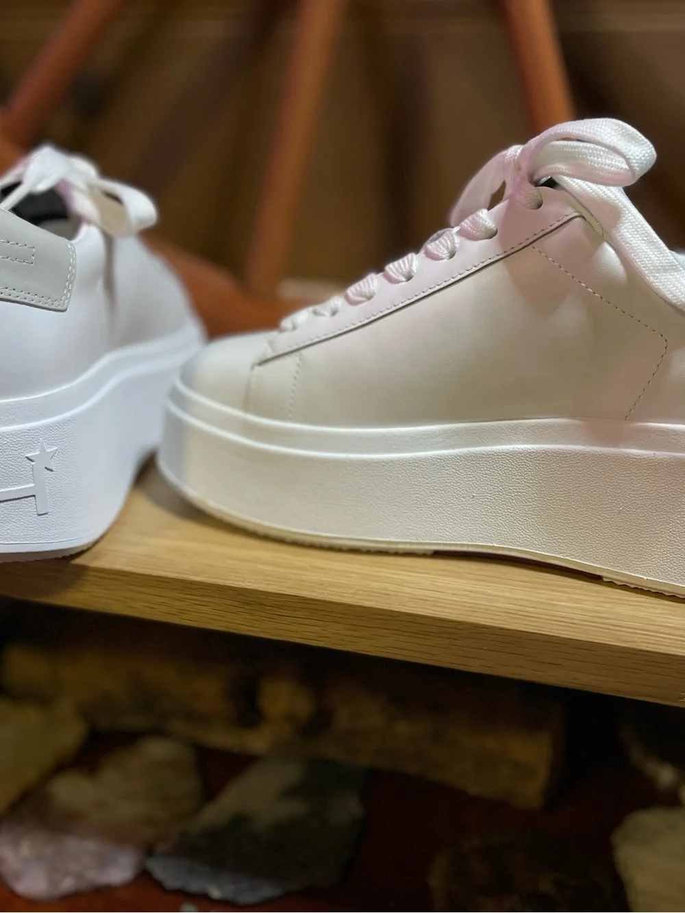NIB ASH MOVE S - Chunky Platform Sneaker  Leather Upper EU 37 -US Sz range 6.5-7
